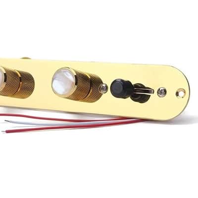 Fully Loaded Control Plate Pre-Wired 3-Way Control Plate With  Tele Telecaster Electric Guitar,Gold image 3