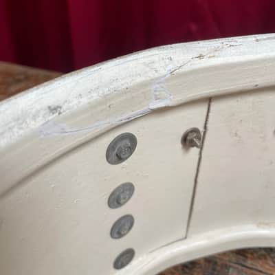 1960s Ludwig School Festival 6.5x14 Snare Drum Blue Sparkle COB image 15