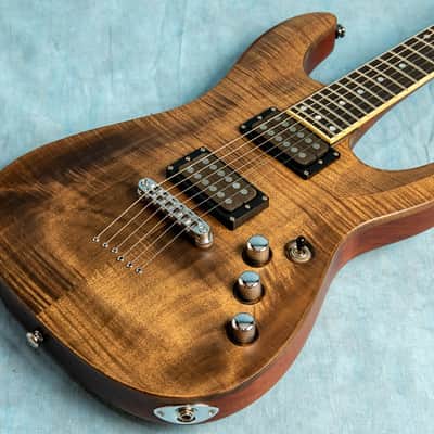 USED Schecter Diamond Series C-1 Exotic MIK Natural 2005 Electric Guitar w/Gig Bag image 3