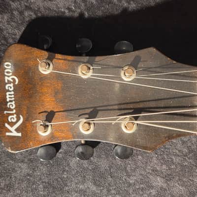 Vintage 1940s Kalamazoo Lap Steel Guitar w/ Original Chipboard Case & Slide image 3