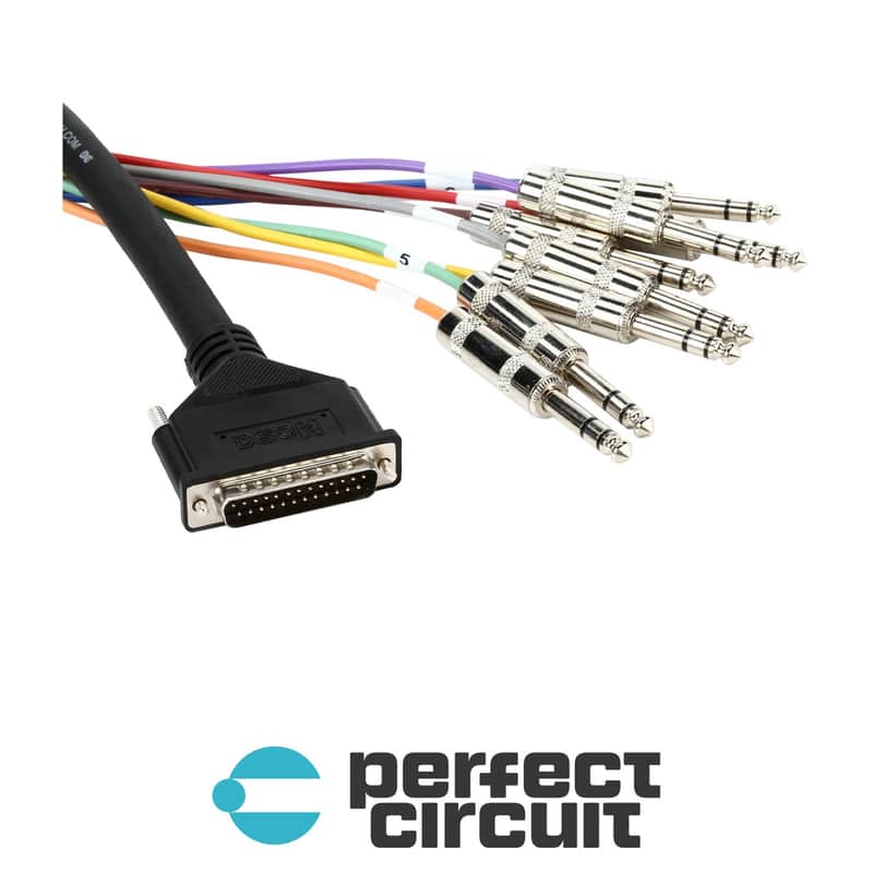 Hosa DTP-802 8-Channel 1/4" TRS to DB25 Balanced Snake - 2M image 1