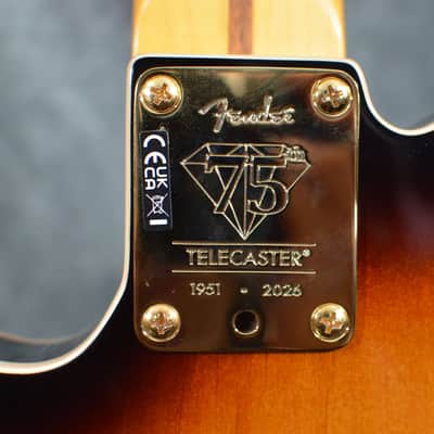 Fender 75th Anniversary American Professional Custom Telecaster Sunburst w/ FREE Same Day Shipping image 5