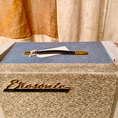 Ekosonic Mod 98 Tube Amplifier Made in Italy Circa 1950's - Two Tone Blue M image 3