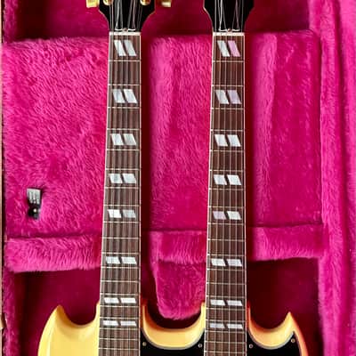 Gibson EDS-1275 Double Neck SG Electric Guitar 1990 - White image 7