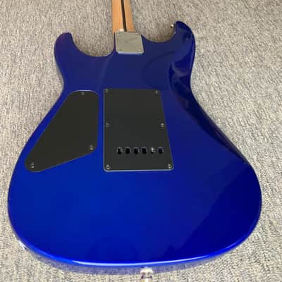 Fender Squier Showmaster Blue electric guitar super strat image 5