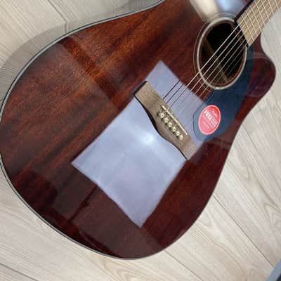 OPEN BOX - Fender CD-60SCE Dreadnought Acoustic-Electric Guitar All Mahogany image 3