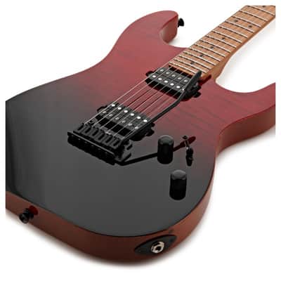 Jet JS-1000 Vulcano 1000 Series Mahogany Solid Flamed Maple Top Body Canadian Roasted Maple Neck 6-String Electric Guitar image 4