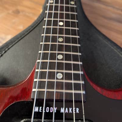 1965 Gibson Melody Maker D Double Pickup Electric Guitar Cherry With Case image 14