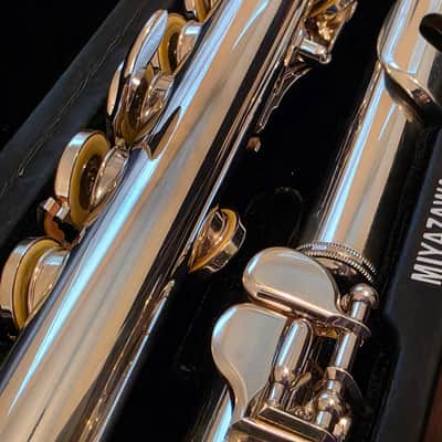 Miyazawa Atelier I Solid Silver Headjoint Closed Hole C Foot Offset G Split E SN 90407 N image 11