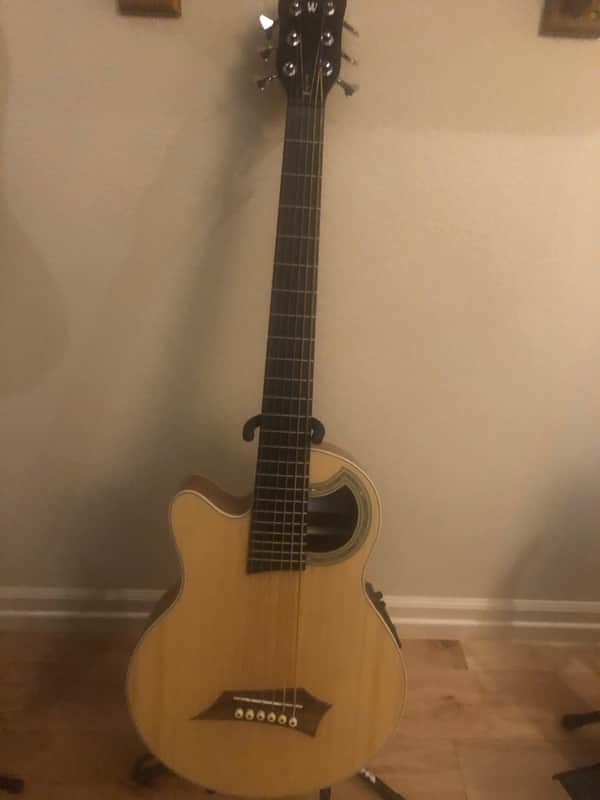 Warwick Alien 6 string acoustic bass, left handed image 1