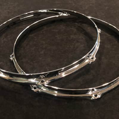 Gretsch 14" 302 Double Flange Snare Drum Hoops Top & Bottom 8-Lug image 1