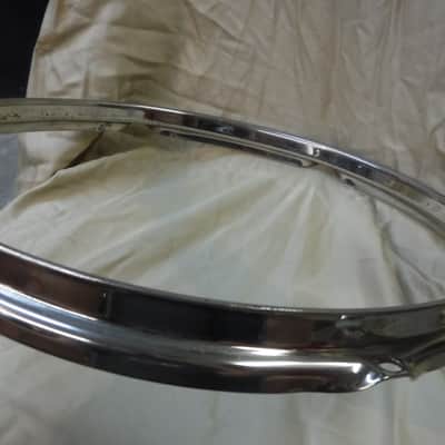 13" Ludwig 1960's NIckel over Brass Tom Tom Rim image 5