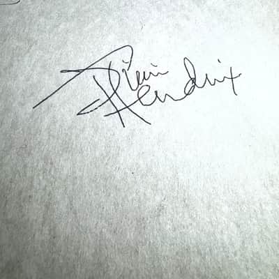 JIMI HENDRIX SIGNED ARTWORK !! 1960's Dwight Russ Artwork image 3