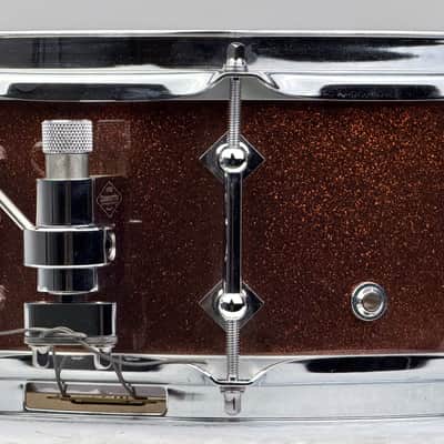 Craviotto 20/12/14/5.5x14" Solid Poplar Shell Drum Set - Copper Sparkle Lacquer image 13
