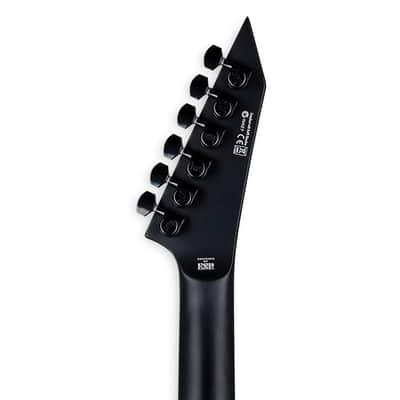 ESP LTD MH-1000 Baritone Electric Guitar. Black Satin image 7