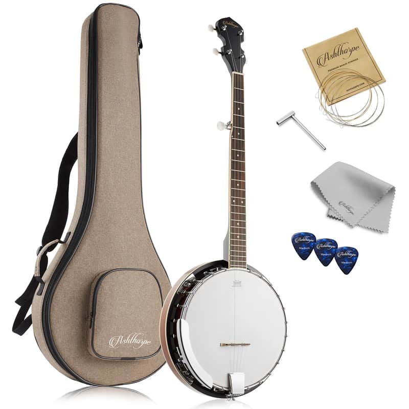 5-String Banjo - Full Size with Closed Back, Mahogany Resonator, and Geared 5th Tuner image 1