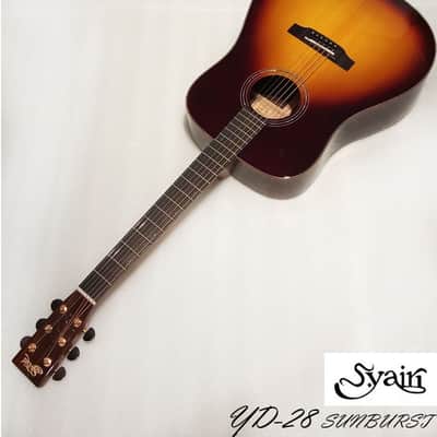 S.Yairi YD-28 Sunburst all Solid Sitka Spruce & Rosewood Dreadnought Guitar ( High Gloss ) image 2