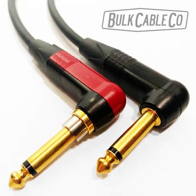 3.5 FT - Mogami 2524 Silent Guitar Cable - Neutrik "No Pop" Right Angle Connector To Neutrik Right Angle Gold Right Plug - NP2RX-AU-SILENT To NP2RX-B Ends image 5