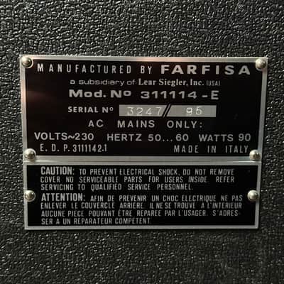 Farfisa TR70-0S (1970s), 2x12“ SolidState, Vintage Amp image 7