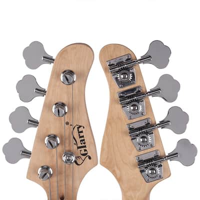 Glarry Fretless Electric Bass Guitar Full Size 4 String for experienced Bass Players Cord Wrench Tool Sunset Color image 16