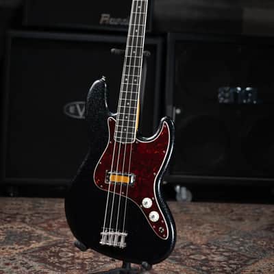 Fender Limited Edition Gold Foil Series Jazz Bass - Black Sparkle with Gig Bag image 12