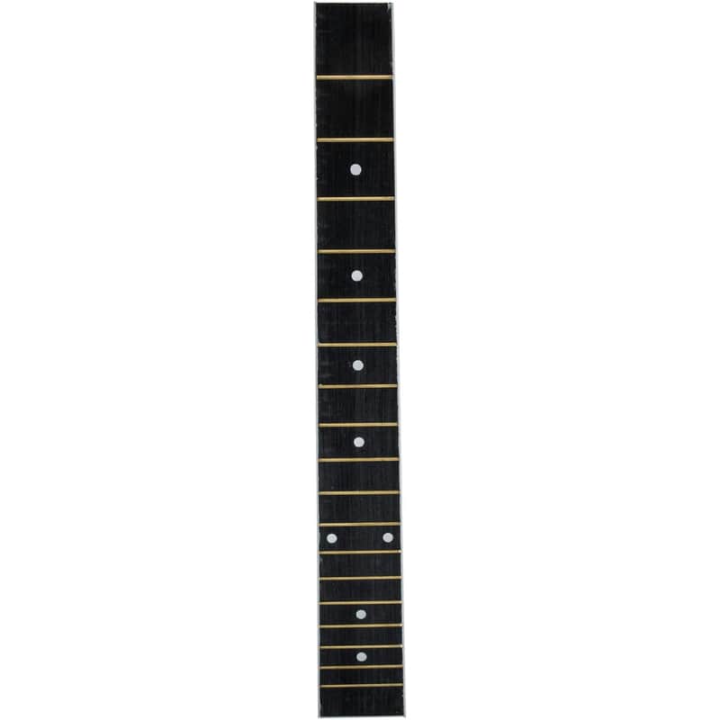 Acoustic Guitar Fretboard Guitar Neck Replacement Wood Guitar Fingerboard Folk Guitar Fretboard Unfinished Parts for DIY Electric Acoustic Guitar Accessory 38inch Black Guitar Accessory image 1