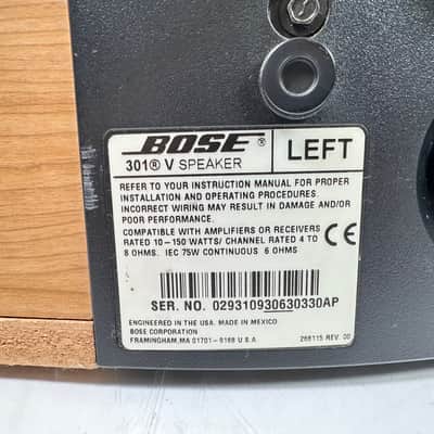 Bose 301 Series V Pair Left and Right Direct Reflecting Bookshelf Speakers image 15