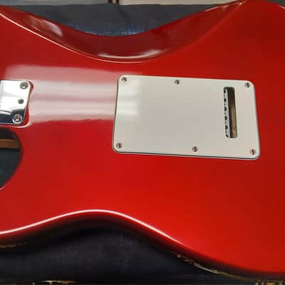 Fender USA 50th anniversary stratocaster 1996 - Metallic red image 7