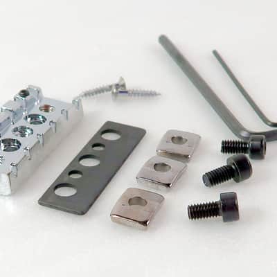 Locking Nut Chrome Floyd Rose ® Type Adjustable Chrome 42.5mm Complete Kit image 3