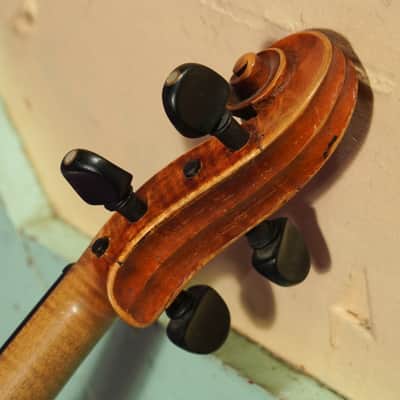 1900s Stainer-Labeled Nice Quality 4/4 German Violin (VIDEO! Fresh Work, Ready) image 12