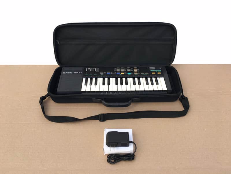 Casio SK-1 Classic Vintage Sampling Synthesizer Keyboard + Case image 1