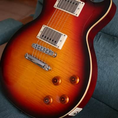 Epiphone Les Paul Standard Plus Top PRO 2012 - 2019 - Cherry Burst UPGRADED image 3