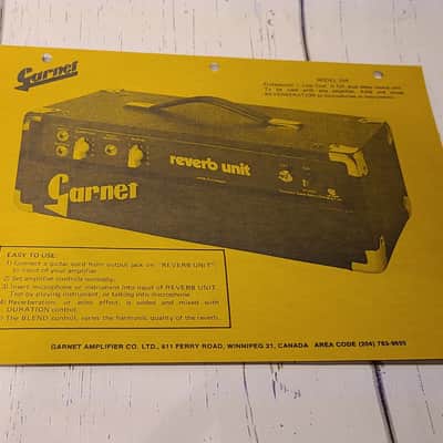Garnet 15R tube reverb unit 1970s image 5