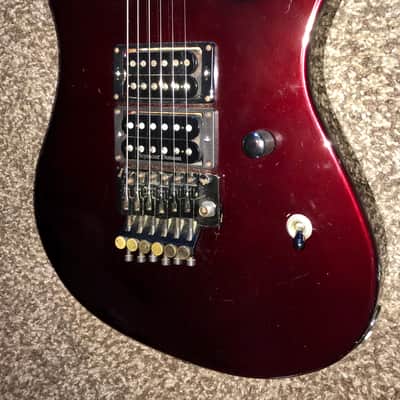 Kramer Nightswan electric guitar with hard shell case 1988 Burgundy image 3