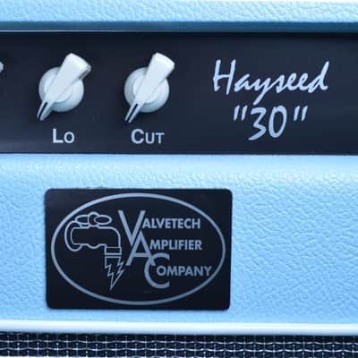 Valvetech Hayseed 30 Head w/Reverb - Carolina Blue Tolex image 1