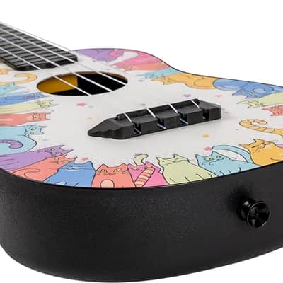 Flight TUC-KITTY Concert Travel Ukulele - linden wood top with an ABS body, neck, fretboard and bridge. image 8