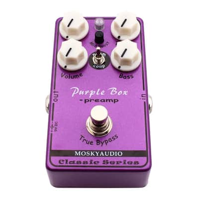 Mosky Purple Box Guitar Effect Pedal Pre-amp Overdrive Booster True Bypass image 8