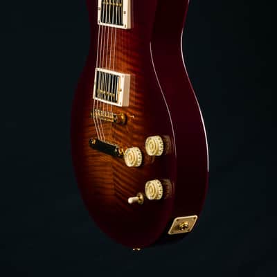 Huss & Dalton Meridian DC Custom Lipstick Red Flamed Maple and Mahogany Double Cutaway NEW image 13
