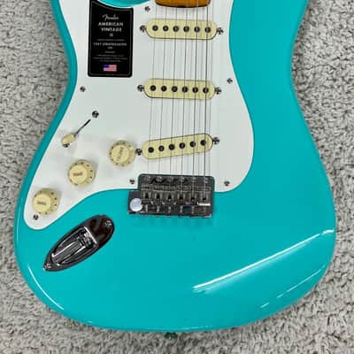 Fender American Vintage II 1957 Seafoam Left Handed Stratocaster with Case image 8