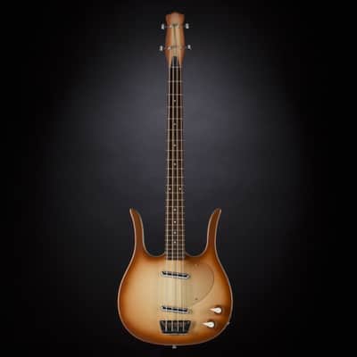 Danelectro 58 Longhorn Bass Copper Burst - 4-String Electric Bass image 2