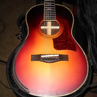 Fowlcon Guitar Company Hand Made 'Yulong Guo' Parlor Guitar "Sunburst" w/OHSC image 1