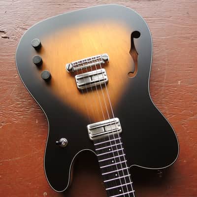 Gronlund #132. Set Neck Telecaster. Semi Hollow. TV Jones Supertron Pickups. Tonepros Bridge. image 2