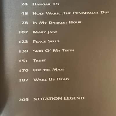 Megadeth - Best of Megadeth - Guitar and Bass Tab / Tablature Book Transcribed Score image 3