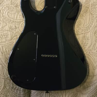 Warmoth Modern Tele Late 2010s - Deep Red Clear Gloss finish with Black Burst edges and black back. image 2