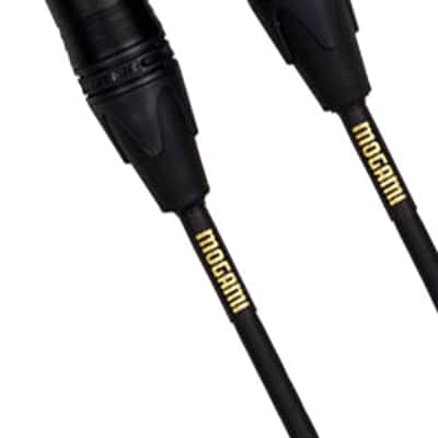 Mogami GOLD STAGE-30 Right-Angle Female 3-Pin XLR to Straight Male XLR Mic Cable (30') image 1