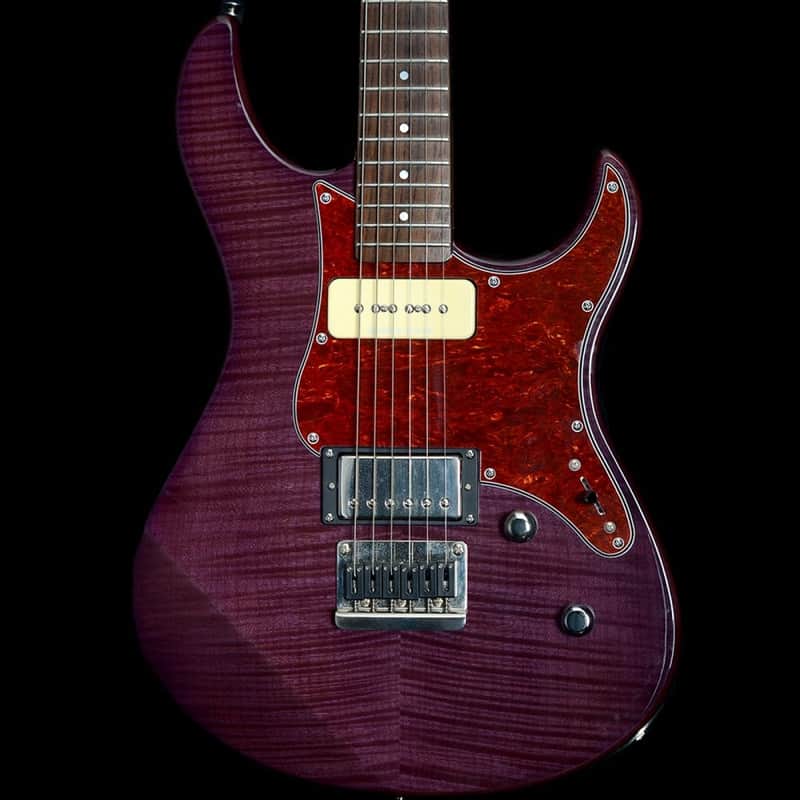 Yamaha Pacifica 611HFM H/P90 Electric Guitar in Transparent Purple