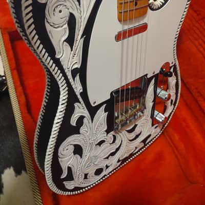 1997 Fender Telecaster '52 USA Reissue AVRI Telecaster w/ Waylon Jennings-Style Leather Cover- Tweed Case & COA! image 10