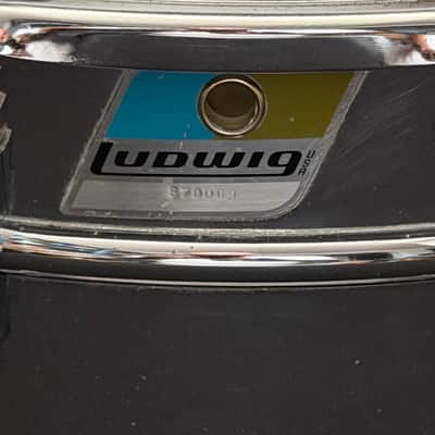 Ludwig Mach 5 24" - 12" -13" - 16" + Snare 14" x 5" Drumset 1971 - Red Cortex image 8