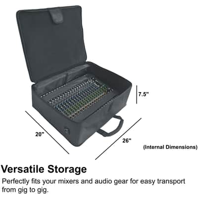 Rockville RPM1870 18 Ch. 6000w Powered Mixer w/USB/Effects/16 XDR2 Mic Pres+Bag image 5