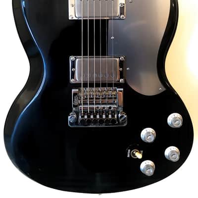 Gibson Long Gap SG Standard Pickguard Half Face Brushed Silver Brushed Silver image 3